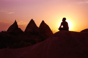 Meditation outdoors