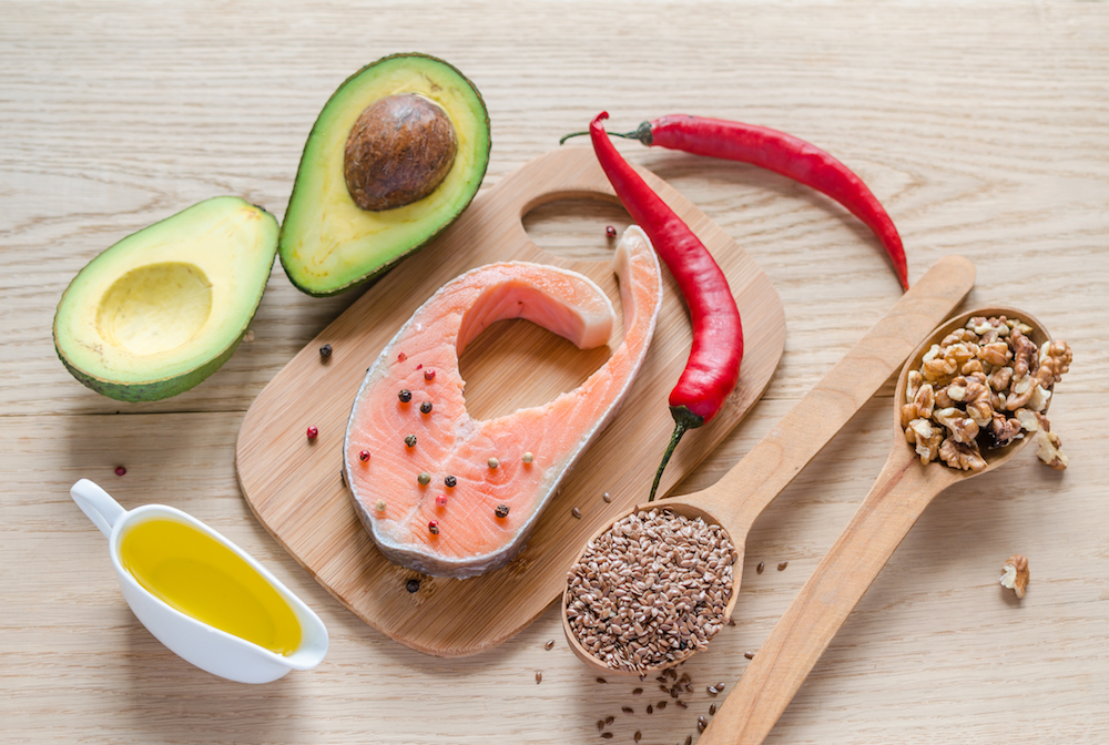 Food with unsaturated fats